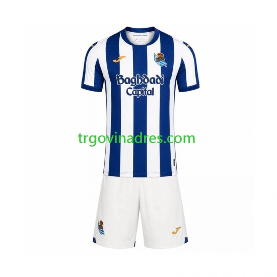 Dječji Domaći Dres Real Sociedad 2026-2027 s Kratkih Rukava