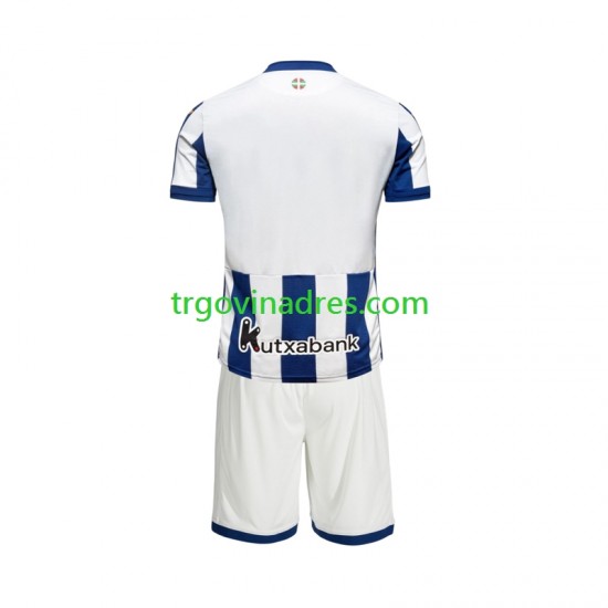 Dječji Domaći Dres Real Sociedad 2026-2027 s Kratkih Rukava