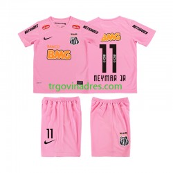Dječji Četvrti Dres Santos Neymar JR 11 Retro 2012 2013 s Kratkih Rukava