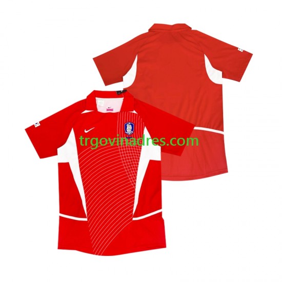 Muški Domaći Dres Južna Koreja Retro 2002 s Kratkih Rukava