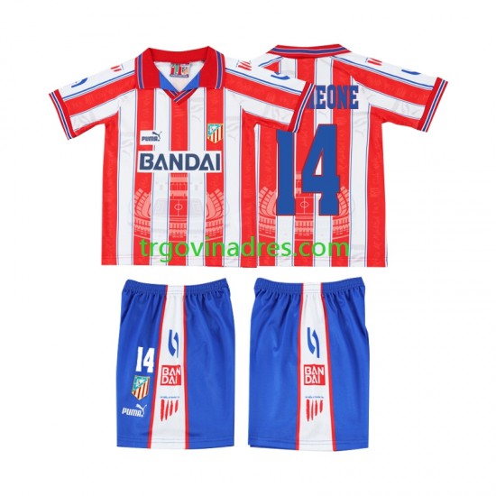 Dječji Domaći Dres Sporting CP SIMEONE 14 Retro 1996 1997 s Kratkih Rukava