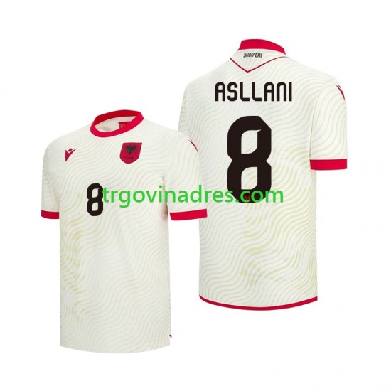 Muški Gostujući Dres Albanija Kristjan Asllani 8 World Cup 2026 s Kratkih Rukava