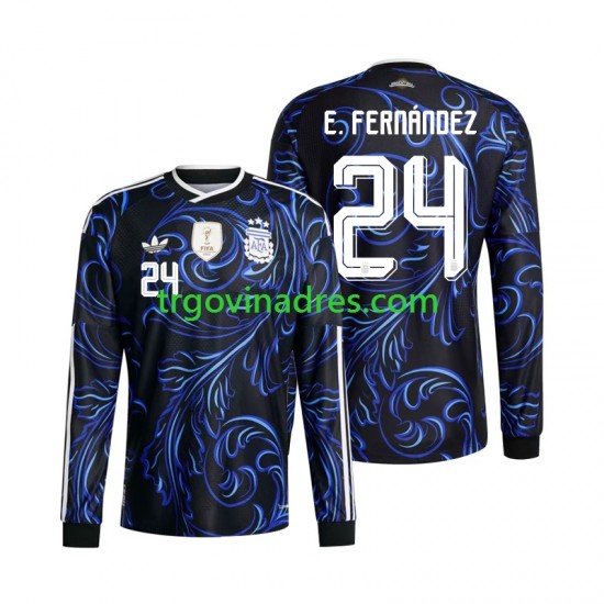 Muški Gostujući Dres Argentina Enzo Fernandez 24 World Cup 2026 s Dugim Rukavima