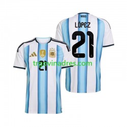 Muški Domaći Dres Argentina Jose Manuel Lopez 21 World Cup 2026 s Kratkih Rukava
