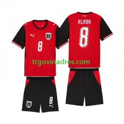 Dječji Domaći Dres Austrija David Alaba 8 World Cup 2026 s Kratkih Rukava