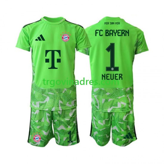 Dječji Domaći Golmanski Dres FC Bayern München Manuel Neuer 1 2026-2027 s Kratkih Rukava