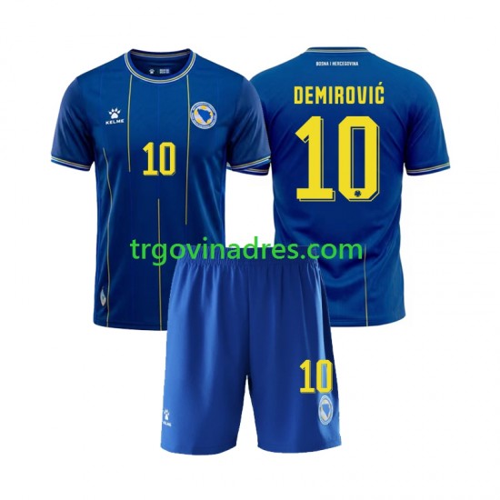Dječji Domaći Dres Bosna i Hercegovina Ermedin Demirovic 10 World Cup 2026 s Kratkih Rukava