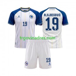 Dječji Gostujući Dres Bosna i Hercegovina Kerim Alajbegovic 19 World Cup 2026 s Kratkih Rukava
