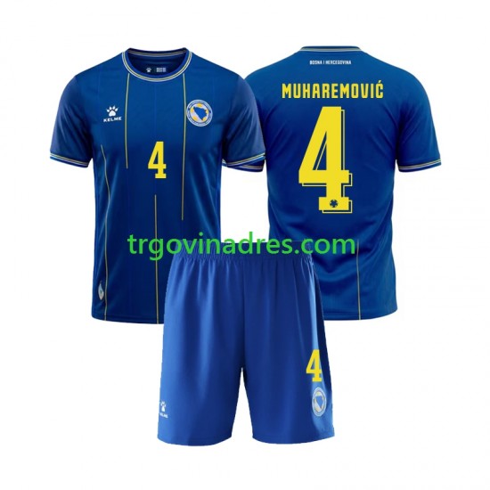 Dječji Domaći Dres Bosna i Hercegovina Tarik Muharemovic 4 World Cup 2026 s Kratkih Rukava