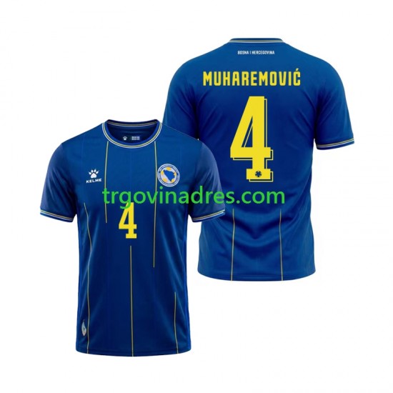 Muški Domaći Dres Bosna i Hercegovina Tarik Muharemovic 4 World Cup 2026 s Kratkih Rukava