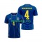 Muški Domaći Dres Bosna i Hercegovina Tarik Muharemovic 4 World Cup 2026 s Kratkih Rukava