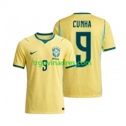 Muški Domaći Dres Brazil Matheus Cunha 9 World Cup 2026 s Kratkih Rukava