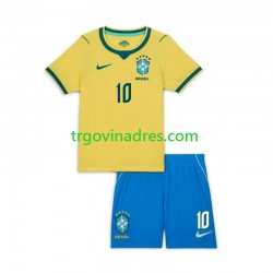 Dječji Domaći Dres Brazil Neymar JR 10 World Cup 2026 s Kratkih Rukava