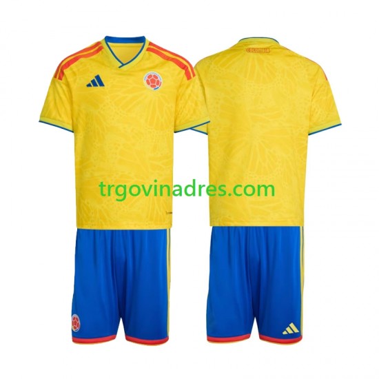 Dječji Domaći Dres Kolumbija World Cup 2026 s Kratkih Rukava