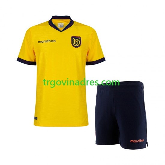 Dječji Domaći Dres Ekvador World Cup 2026 s Kratkih Rukava