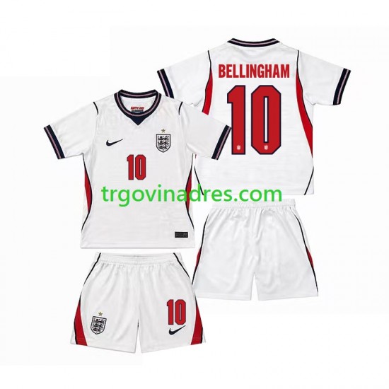 Dječji Domaći Dres Engleska Jude Bellingham 10 World Cup 2026 s Kratkih Rukava