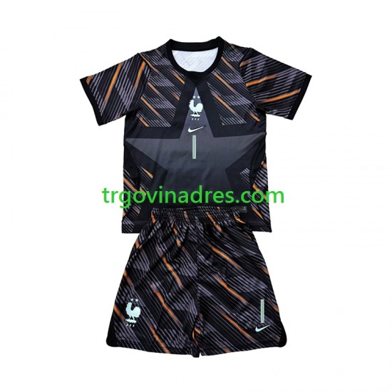 Dječji Domaći Golmanski Dres Francuska Brice Samba 1 World Cup 2026 s Kratkih Rukava