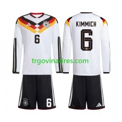 Dječji Domaći Dres Njemačka Joshua Kimmich 6 World Cup 2026 s Dugim Rukavima