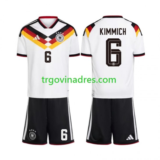 Dječji Domaći Dres Njemačka Joshua Kimmich 6 World Cup 2026 s Kratkih Rukava