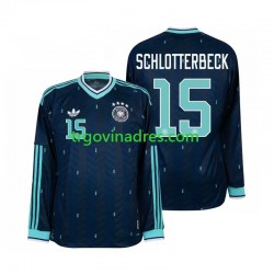 Muški Gostujući Dres Njemačka Nico Schlotterbeck 15 World Cup 2026 s Dugim Rukavima
