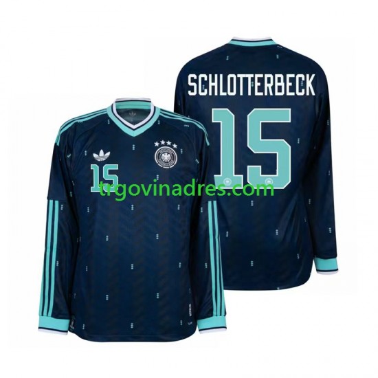 Muški Gostujući Dres Njemačka Nico Schlotterbeck 15 World Cup 2026 s Dugim Rukavima