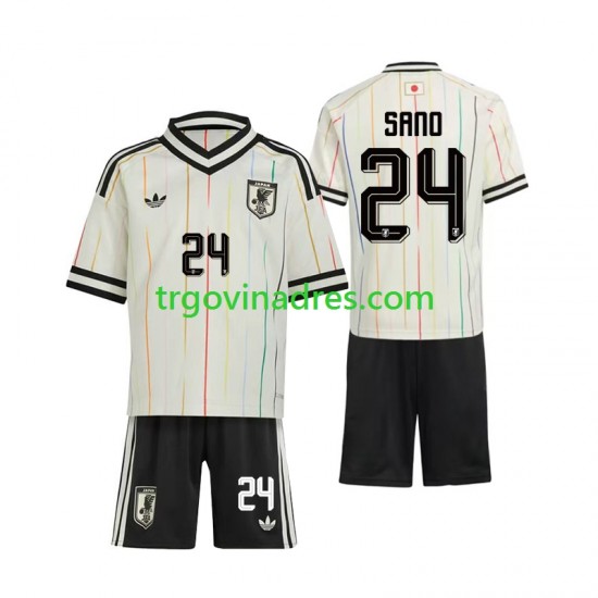 Dječji Gostujući Dres Japan Kaishu Sano 24 World Cup 2026 s Kratkih Rukava