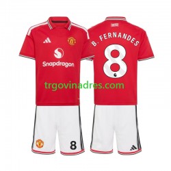 Dječji Domaći Dres Manchester United Bruno Fernandes 8 2026-2027 s Kratkih Rukava