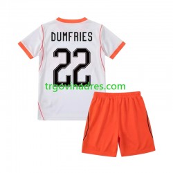 Dječji Gostujući Dres Nizozemska Denzel Dumfries 22 World Cup 2026 s Kratkih Rukava