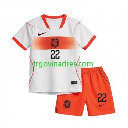 Dječji Gostujući Dres Nizozemska Denzel Dumfries 22 World Cup 2026 s Kratkih Rukava