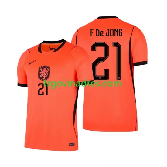 Muški Domaći Dres Nizozemska Frenkie de Jong 21 World Cup 2026 s Kratkih Rukava