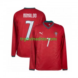 Muški Domaći Dres Portugal Cristiano Ronaldo 7 World Cup 2026 s Dugim Rukavima