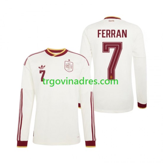 Muški Gostujući Dres Španjolska Ferran Torres 7 World Cup 2026 s Dugim Rukavima
