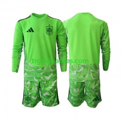 Dječji Golmanski Dres Španjolska 6th Green color World Cup 2026 s Dugim Rukavima
