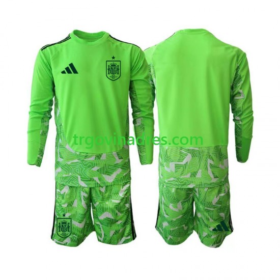 Dječji Golmanski Dres Španjolska 6th Green color World Cup 2026 s Dugim Rukavima