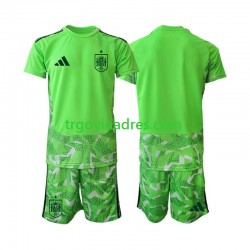 Dječji Golmanski Dres Španjolska 6th Green color World Cup 2026 s Kratkih Rukava