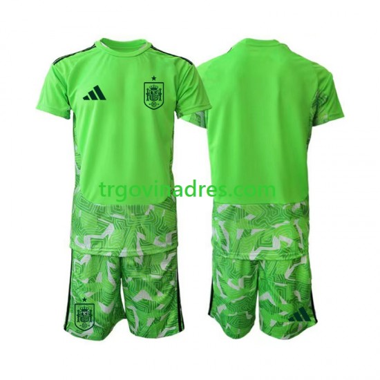 Dječji Golmanski Dres Španjolska 6th Green color World Cup 2026 s Kratkih Rukava