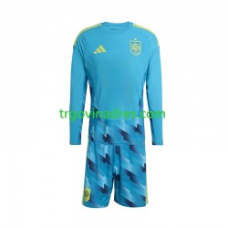 Dječji Domaći Golmanski Dres Španjolska World Cup 2026 s Dugim Rukavima