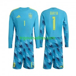 Dječji Domaći Golmanski Dres Španjolska David Raya 1 World Cup 2026 s Dugim Rukavima