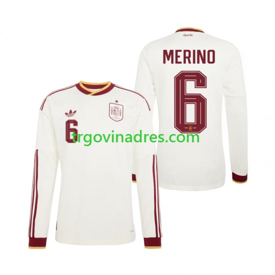 Muški Gostujući Dres Španjolska Mikel Merino 6 World Cup 2026 s Dugim Rukavima