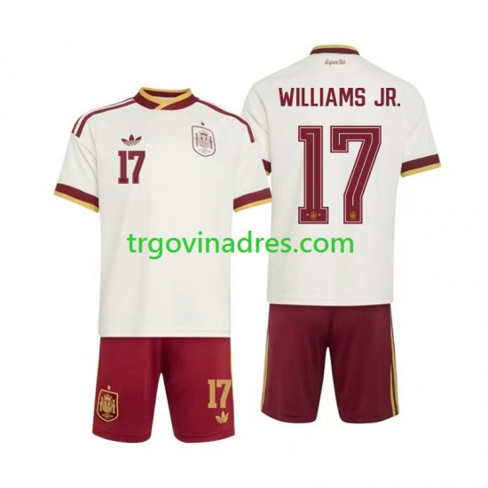 Dječji Gostujući Dres Španjolska Nico Williams 17 World Cup 2026 s Kratkih Rukava