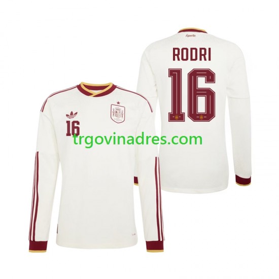 Muški Gostujući Dres Španjolska Rodri 16 World Cup 2026 s Dugim Rukavima
