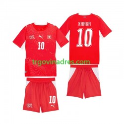 Dječji Domaći Dres Švicarska Granit Xhaka 10 World Cup 2026 s Kratkih Rukava