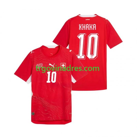 Muški Domaći Dres Švicarska Granit Xhaka 10 World Cup 2026 s Kratkih Rukava