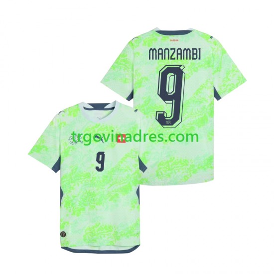 Muški Gostujući Dres Švicarska Johan Manzambi 9 World Cup 2026 s Kratkih Rukava