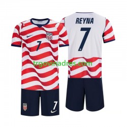 Dječji Domaći Dres SAD Giovanni Reyna 7 World Cup 2026 s Kratkih Rukava