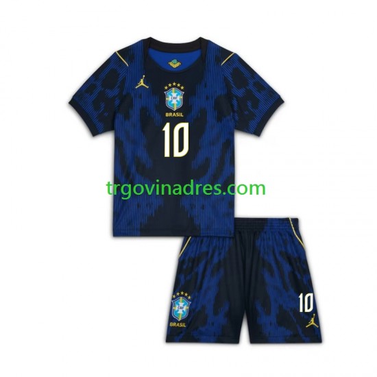 Dječji Gostujući Dres Brazil Vinicius Junior 10 World Cup 2026 s Kratkih Rukava