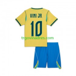 Dječji Domaći Dres Brazil Vinicius Junior 10 World Cup 2026 s Kratkih Rukava