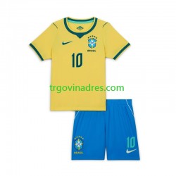 Dječji Domaći Dres Brazil Vinicius Junior 10 World Cup 2026 s Kratkih Rukava