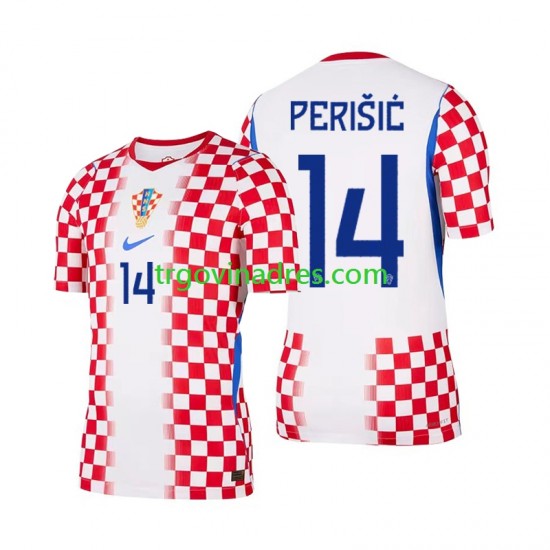 Muški Domaći Dres Hrvatska Ivan Perisic 14 World Cup 2026 s Kratkih Rukava