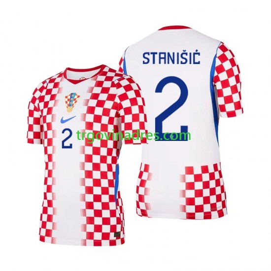 Muški Domaći Dres Hrvatska Josip Stanisic 2 World Cup 2026 s Kratkih Rukava